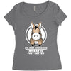 not stubborn Women's Triblend Scoop T-shirt