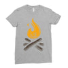 camp &amp; bonfire Ladies Fitted T-Shirt