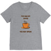 funny coffee V-Neck Tee