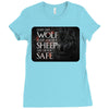 Leave One Wolf Alive And The Sheep Are Never Safe Ladies Fitted T-Shirt