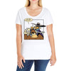 duck slap! Ladies Curvy T-Shirt
