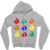 color ful Zipper Hoodie
