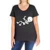 baby skeleton Ladies Curvy T-Shirt
