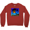 florida palm trees sunset Crewneck Sweatshirt