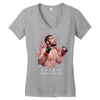 khabıb nurmagamedov painting Women's V-Neck T-Shirt