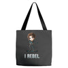 i rebel Tote Bags