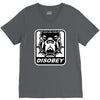 bull dog disobey V-Neck Tee
