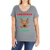christmas baking team crew rudolph Ladies Curvy T-Shirt