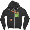 pocket red pandas Zipper Hoodie