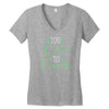 too cute Women's V-Neck T-Shirt
