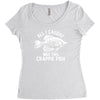 all i caught was this crappie fish Women's Triblend Scoop T-shirt