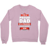 proud dad son Crewneck Sweatshirt