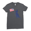 Patriotic T-Rex Ladies Fitted T-Shirt