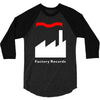 factory records   retro record label   mens music 3/4 Sleeve Shirt