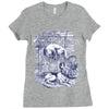 quick brown fox Ladies Fitted T-Shirt