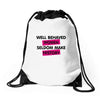 well behaved women seldom make history Drawstring Bags