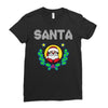 santa christmas Ladies Fitted T-Shirt