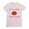 due in october Ladies Fitted T-Shirt