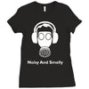 noisy and smelly hazard warnign sign Ladies Fitted T-Shirt