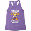 Training To Beat Goku Racerback Tank