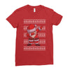 ugly santa dabbing Ladies Fitted T-Shirt
