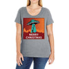 i want to believe santa parody Ladies Curvy T-Shirt