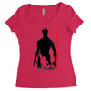 crazy rocket guardians japan poster shape cosmos space fighters Women's Triblend Scoop T-shirt