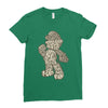 mario text Ladies Fitted T-Shirt