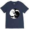 cat V-Neck Tee