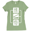 v2 eat sleep poker Ladies Fitted T-Shirt