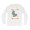 ugly dinosaur merry christmas Long Sleeve Shirts