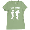 line dancing country music Ladies Fitted T-Shirt