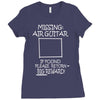 missing air guitar Ladies Fitted T-Shirt