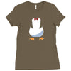 penguin suit Ladies Fitted T-Shirt