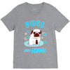 pugs not drugs V-Neck Tee