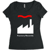 factory records   retro record label   mens music Women's Triblend Scoop T-shirt