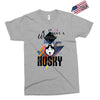 who loves husky Exclusive T-shirt