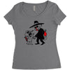 cat vs mouse Women's Triblend Scoop T-shirt