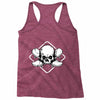 skate until the end black Racerback Tank