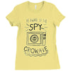 be aware of the spy crowave Ladies Fitted T-Shirt
