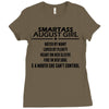 Smartass August Girl Ladies Fitted T-Shirt