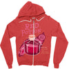 red potion Zipper Hoodie