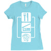 v2 eat sleep poker Ladies Fitted T-Shirt