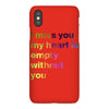 I miss you my heart is empaty wİthout you (2) iPhoneX
