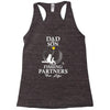 Dad And Son Fishing Partners For Life Racerback Tank