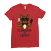 champagne and caviar Ladies Fitted T-Shirt