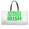 world's okayest irish Weekender Totes