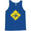 motorcycle caution sign Tank Top