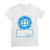 aperture science volunteer Ladies Fitted T-Shirt