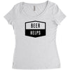 beer helps Women's Triblend Scoop T-shirt